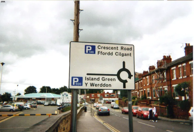 I took this picture of a Welsh language road sign near Wrexham Central railway station myself in the year 2009. I hereby release it into the public domain. 4 bilingual social campaign checks for Cardiff under Welsh Language Standards