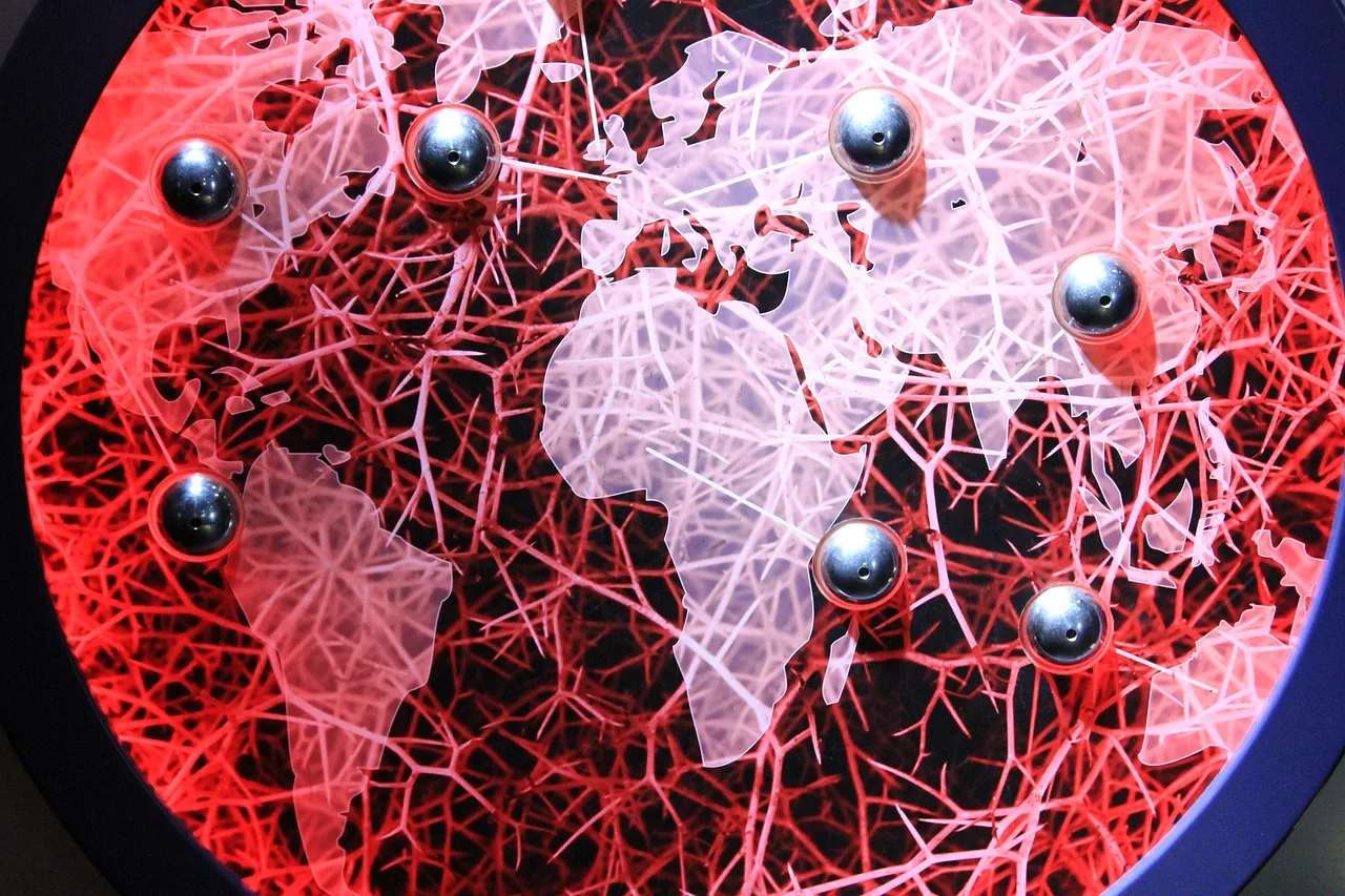 earth, planet, bullet, round, abstract, countries, continents, red